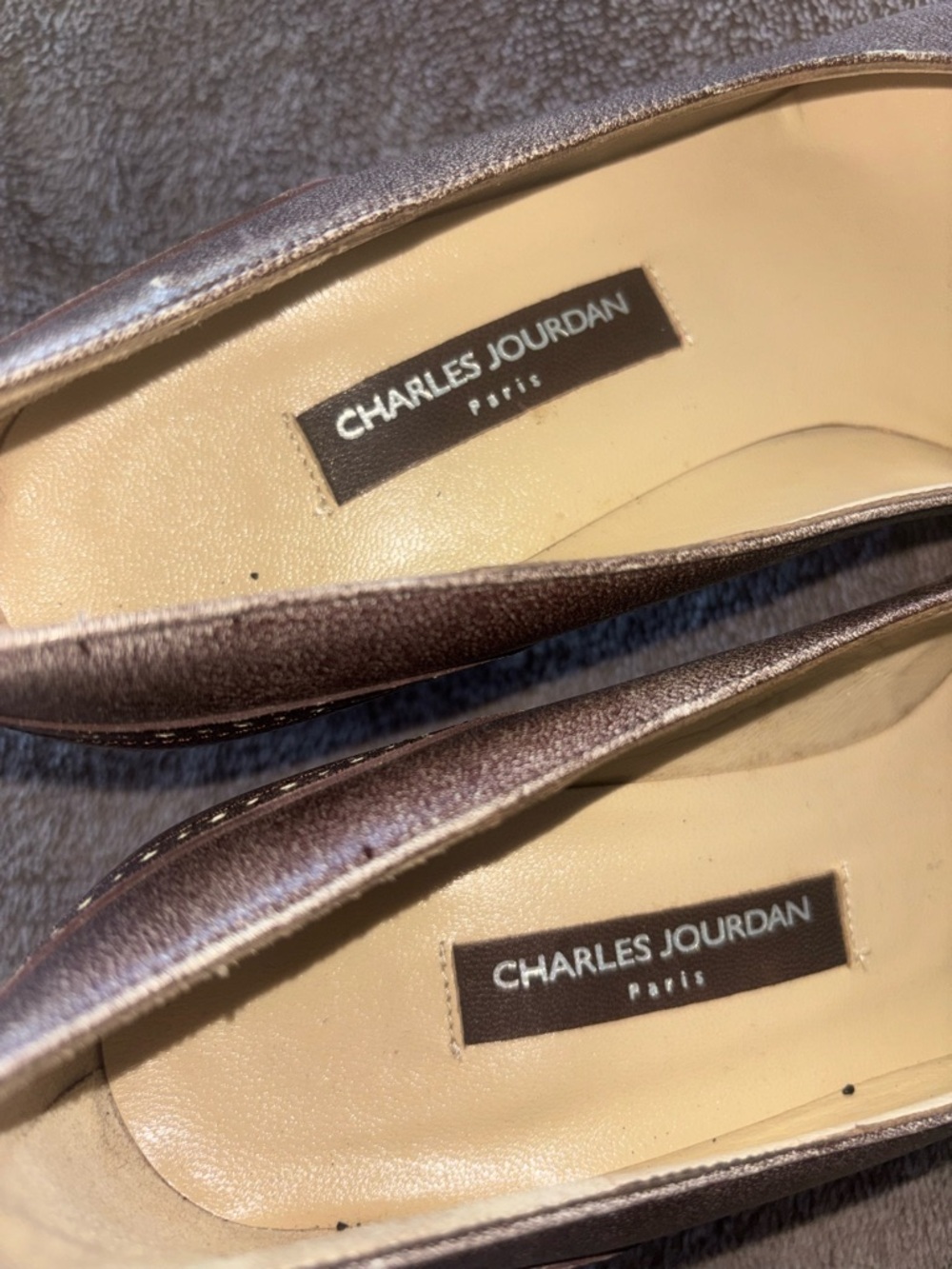 Charles Jourdan Paris brown kitten heels size 7 - Picture 6 of 7